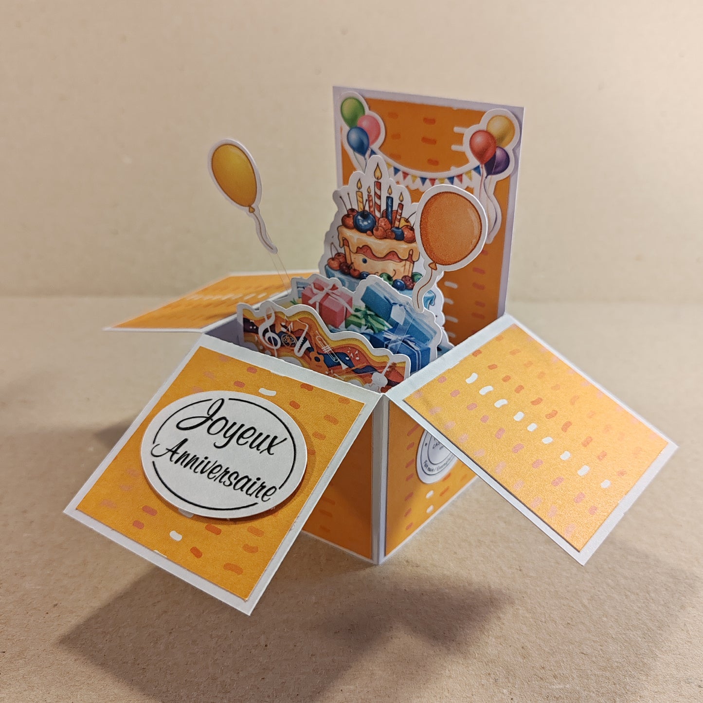 PopUp - Anniversaire Gâteau