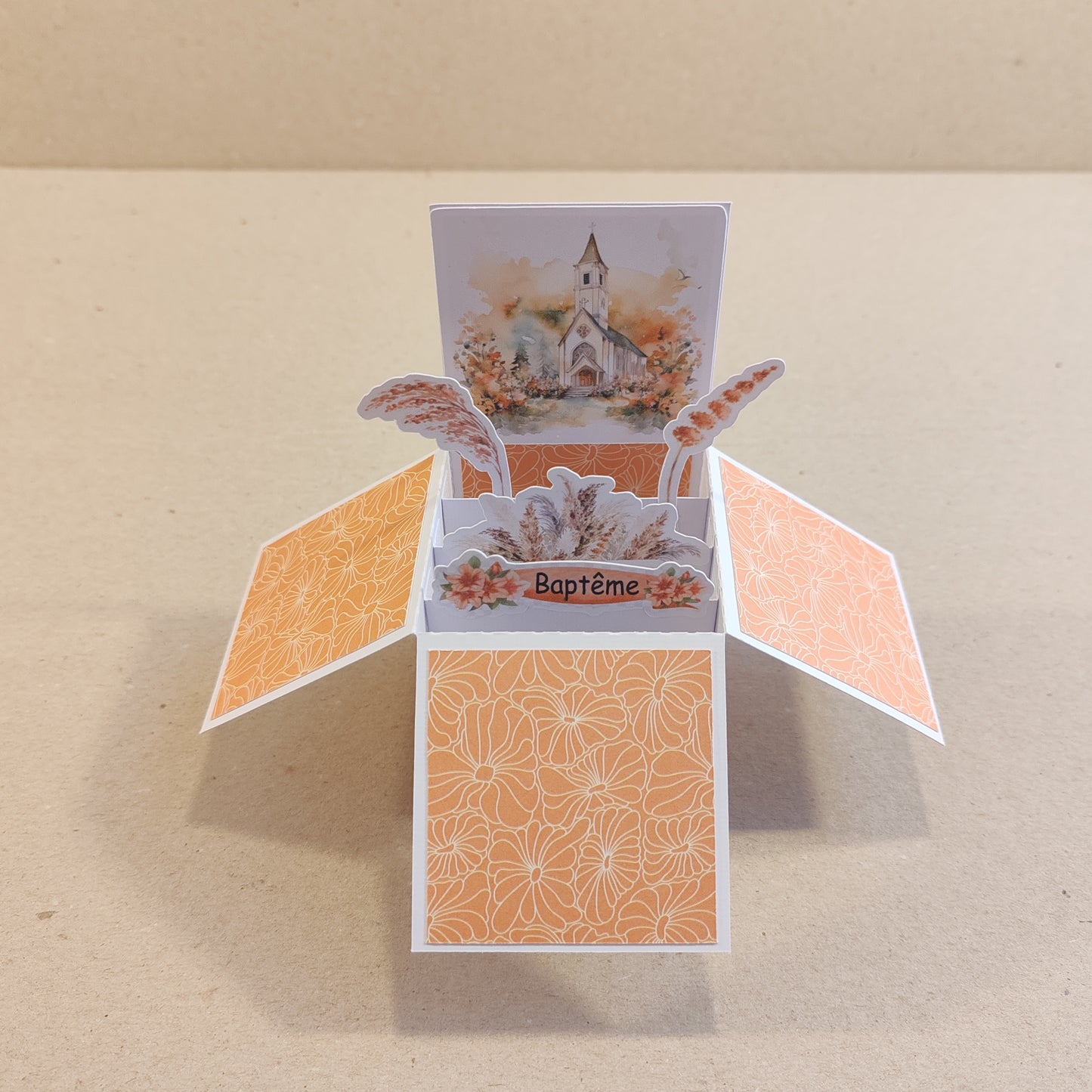 PopUp à gratter - Baptême