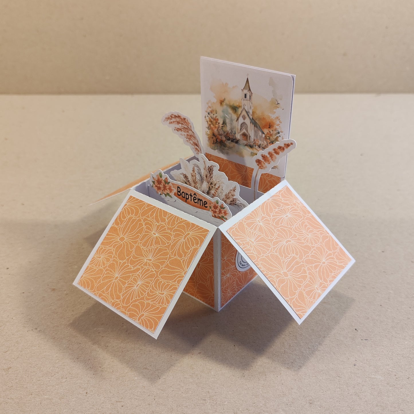 PopUp à gratter - Baptême